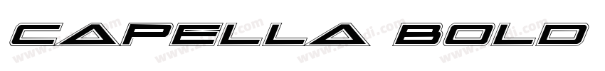 Capella Bold Italic 字体转换